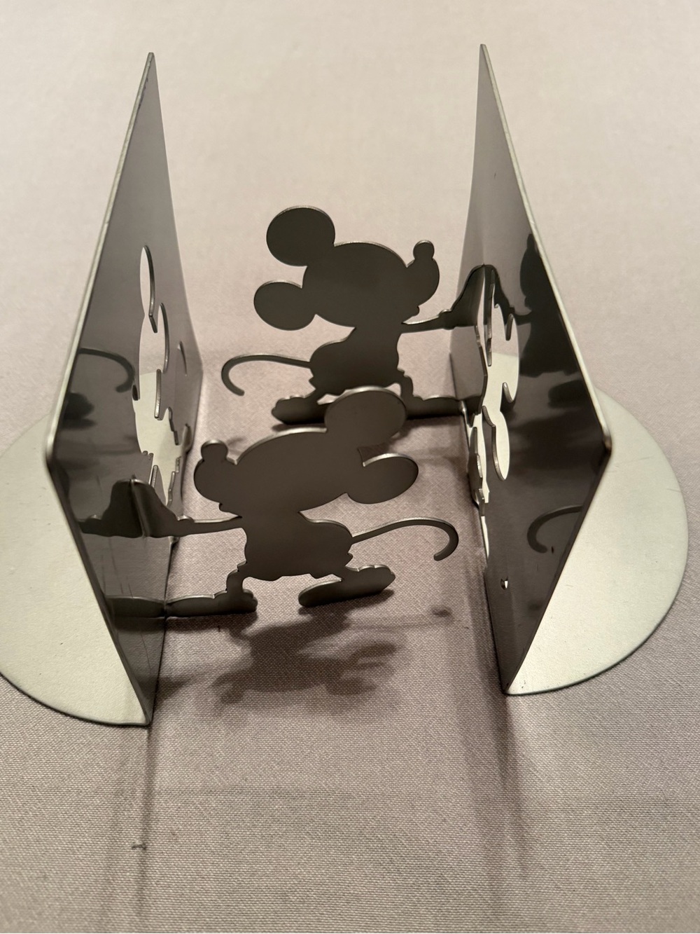Metal Mickey Mouse Silhouette Bookends - Silver Michael Graves for Disney